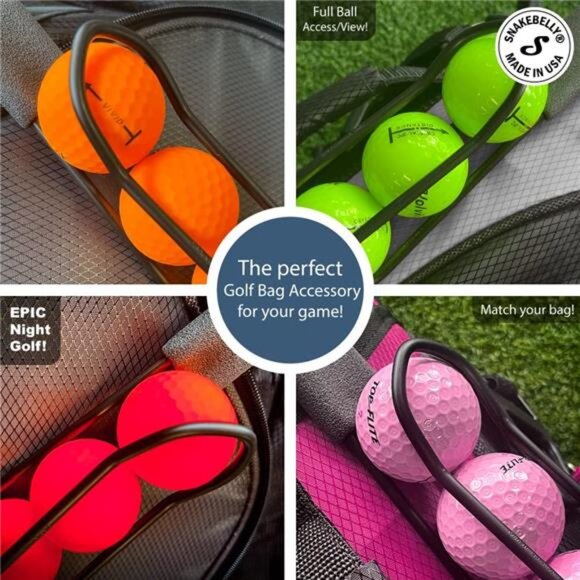 Golf Ball Holder - Pro with Quick-Draw Release (Black) - Picture 2 of 7